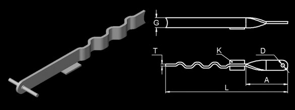 “Twisted” Leaf Anchors