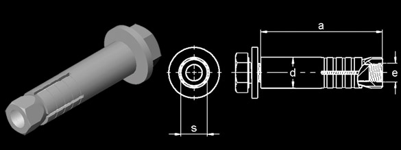 Draw-In Anchor (With Hexagon Conic Nut)