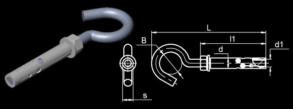 Hook Suspension Anchor – With Sleeve
