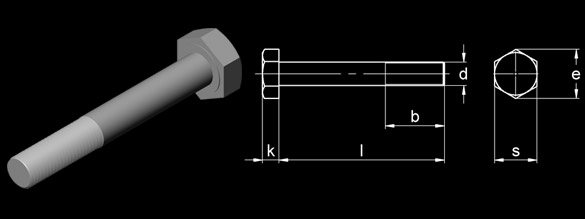 High-Strength Hexagon Head Bolts For Structural Steel Bolting