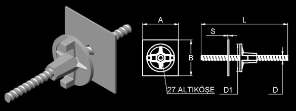 Waler Wing Nut