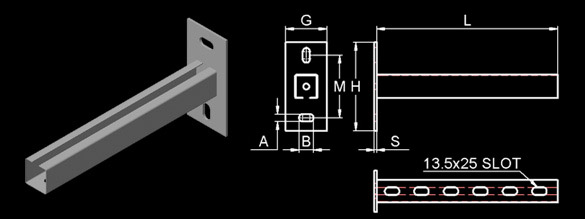 Wall Hanger Bracket “C” Type