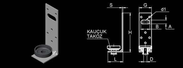 Duct Fixing Bracket “L” Type
